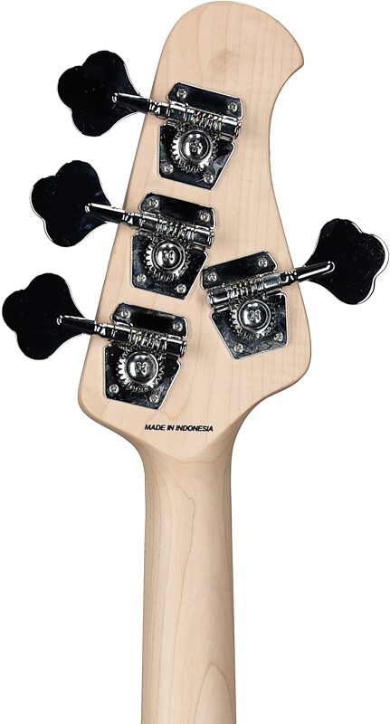 open zoom image for Sterling by Music Man SUB StingRay Electric Bass, Left-Handed, Chopper Blue, Hard Maple Fretboard, Headstock Straight Back