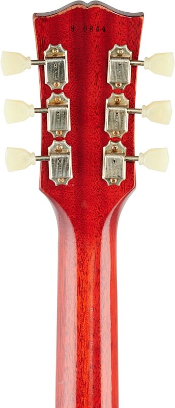 open zoom image for Gibson Custom 1959 Les Paul Standard Murphy Lab Light Aged Electric Guitar (with Case), Cherry Tobacco Burst, Headstock Straight Back