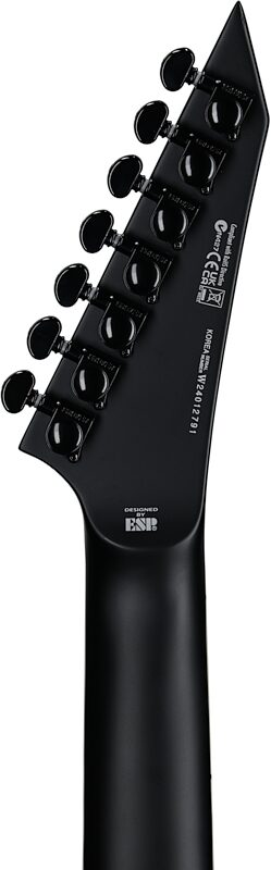 open zoom image for ESP LTD Arrow-1007 Baritone EverTune Electric Guitar, 7-String, Black, Open Box (Good), Headstock Straight Back