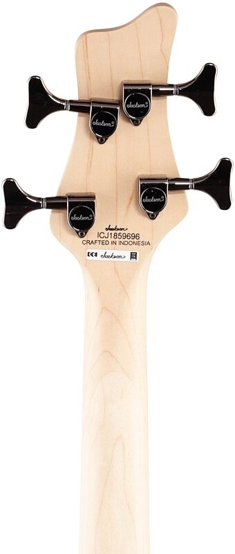 open zoom image for Jackson JS3 Spectra Electric Bass, Silver Burst, Headstock Straight Back