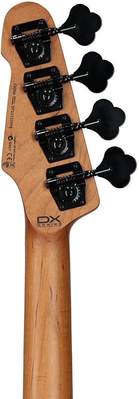 open zoom image for ESP LTD Surveyor-204DX Electric Bass, Red Burst, Headstock Straight Back