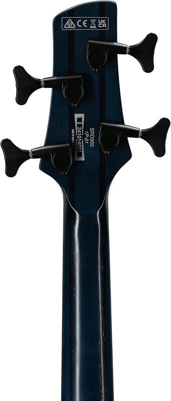 open zoom image for Ibanez SRD900 Electric Bass, Cosmic Blue Starburst Low Gloss, Headstock Straight Back