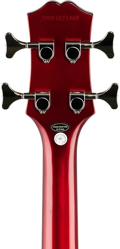open zoom image for Epiphone Embassy Pro Electric Bass, Sparkling Burgundy, Headstock Straight Back