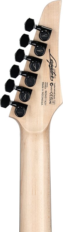 open zoom image for Legator N6SS Ninja 6 Super Shred Electric Guitar, Black, Headstock Straight Back