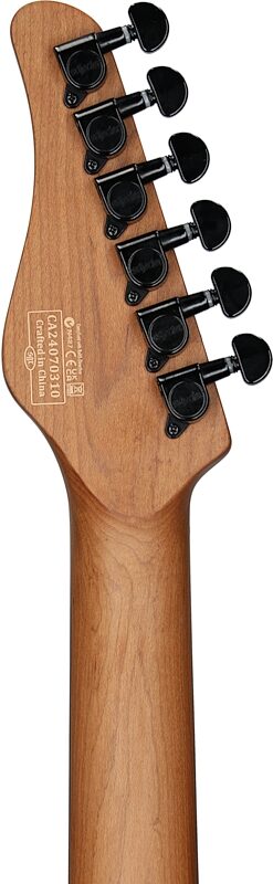 open zoom image for Schecter PT Standard Electric Guitar, Black Fade Burst Burl, Headstock Straight Back