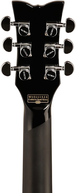 open zoom image for Schecter Solo II Custom Electric Guitar, Gloss Natural, Chrome Hardware, Headstock Straight Back