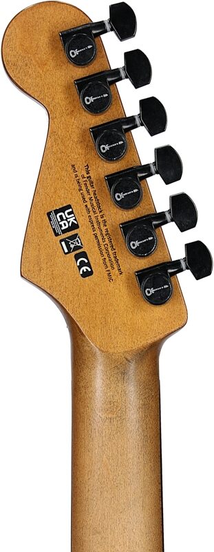 open zoom image for Charvel Pro-Mod Relic San Dimas ST1 HH Electric Guitar (with Gig Bag), Weathered Orange, Open Box (Very Good), Headstock Straight Back