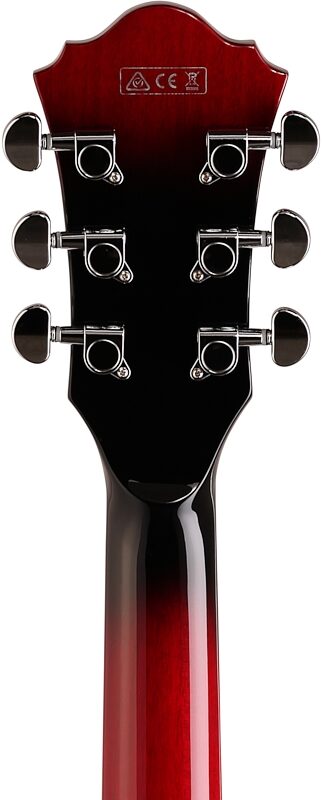 open zoom image for Ibanez AF75 Artcore Hollowbody Electric Guitar, Transparent Red, Headstock Straight Back