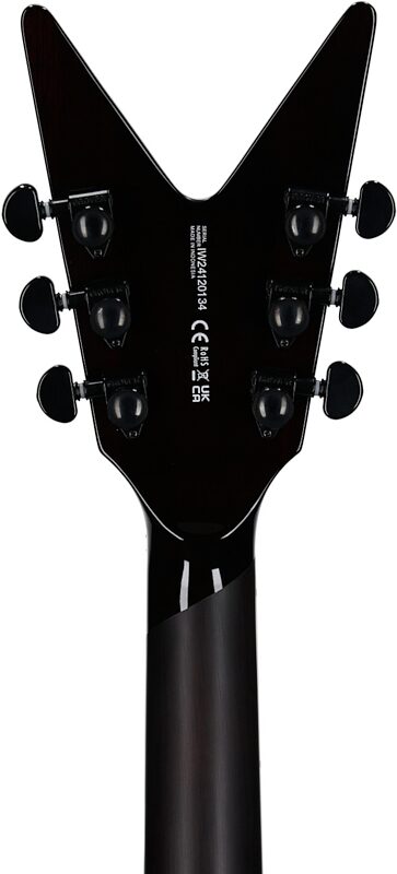 open zoom image for Dean Cadillac Select Quilt Top Electric Guitar, Trans Brazilian, Headstock Straight Back
