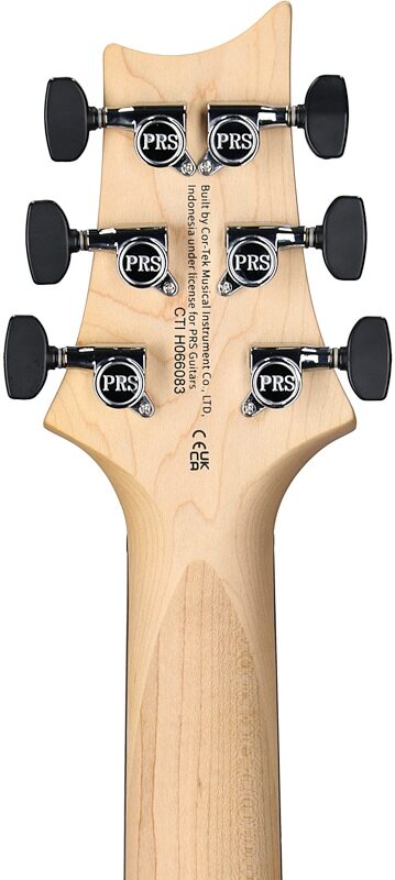 open zoom image for PRS Paul Reed Smith SE CE24-v2 Standard Electric Guitar, Ice Blue Metallic, Headstock Straight Back