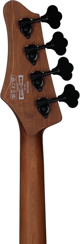 open zoom image for Ibanez MDM1600 Mode Electric Bass (with Gig Bag), Natural Mocha Low Gloss, Headstock Straight Back