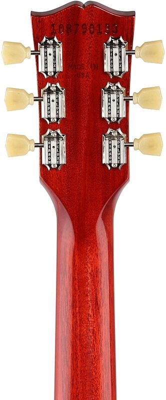 open zoom image for Gibson SG Standard '61 Maestro Vibrola Electric Guitar (with Case), Vintage Cherry, Headstock Straight Back