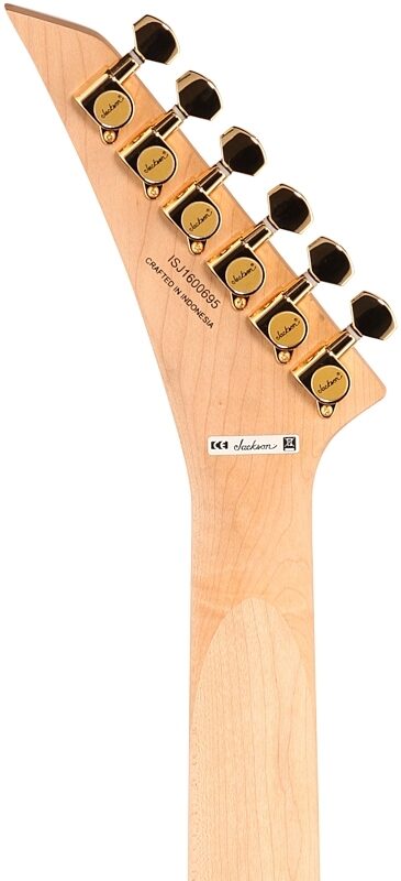 open zoom image for Jackson Pro Series Rhoads RR3 Electric Guitar, Ebony Fingerboard, Ivory with Black Pinstripes, Headstock Straight Back