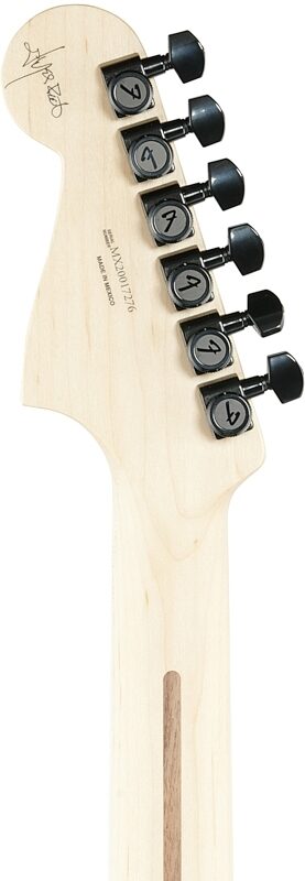 open zoom image for Fender Jim Root Jazzmaster Electric Guitar, Ebony Fingerboard (with Case), Satin White, Headstock Straight Back