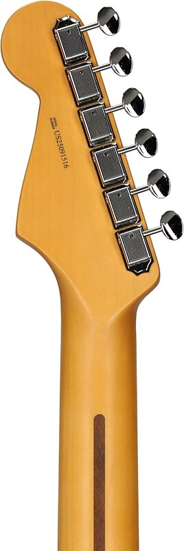 open zoom image for Fender American Professional Classic Stratocaster HSS Electric Guitar, Rosewood Fingerboard (with Gig Bag), Sherwood Green, Headstock Straight Back