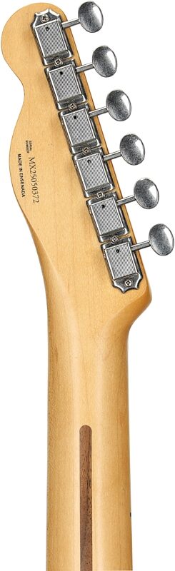 open zoom image for Fender Brad Paisley Worn Telecaster Electric Guitar (with Gig Bag), Black Sparkle, Headstock Straight Back