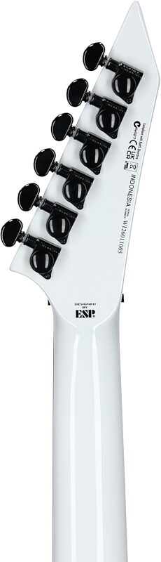 open zoom image for ESP LTD MH-400 Guitar with Tremolo, Snow White, Headstock Straight Back
