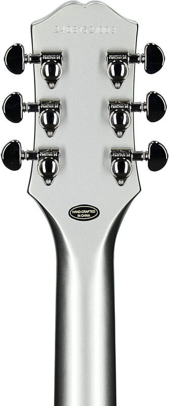 open zoom image for Epiphone Inspired by Gibson SG Standard Electric Guitar (with Gig Bag), Silver Mist, Laurel Fretboard, Headstock Straight Back