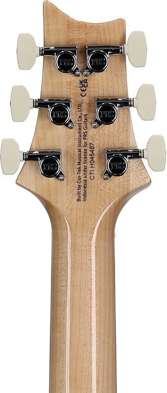 open zoom image for PRS Paul Reed Smith SE Custom 24 Electric Guitar, Left-Handed (with Gig Bag), Slate Blue, Headstock Straight Back