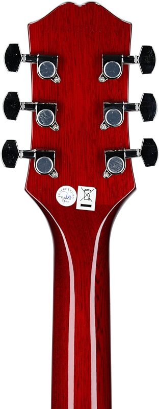 open zoom image for Epiphone SG Tribute Electric Guitar, Cherry, Headstock Straight Back