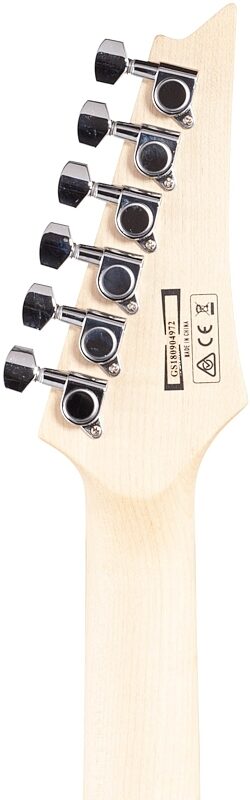 open zoom image for Ibanez GRGM21L Mikro Left-Handed Electric Guitar, Black Night, Headstock Straight Back
