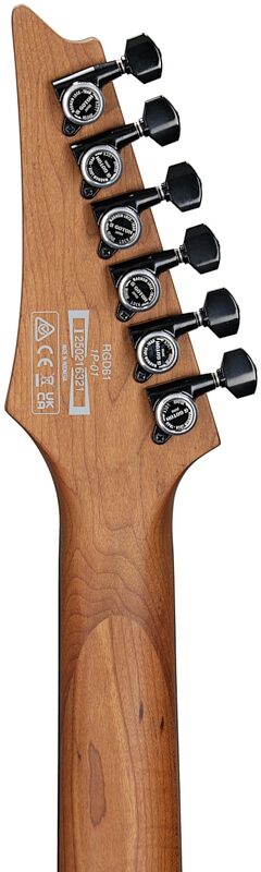 open zoom image for Ibanez RGD61 Electric Guitar, Black Aurora Burst, Headstock Straight Back