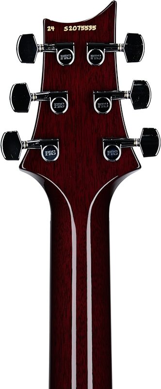 open zoom image for PRS Paul Reed Smith S2 Custom 24-08 Electric Guitar (with Gig Bag), Faded Gray Black Purple Burst, Headstock Straight Back
