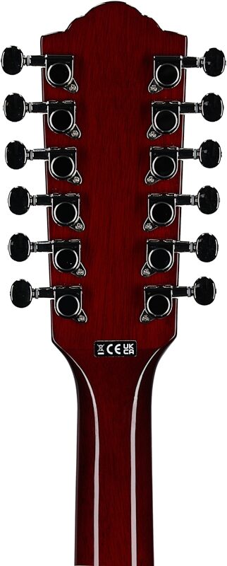 open zoom image for Guild Starfire I Electric Guitar, 12-String, Cherry Red, Headstock Straight Back