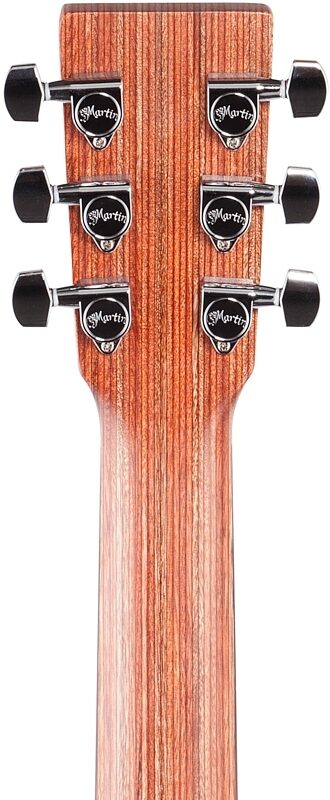 open zoom image for Martin LX1E Little Martin Acoustic-Electric Guitar (with Gig Bag), Natural, Headstock Straight Back