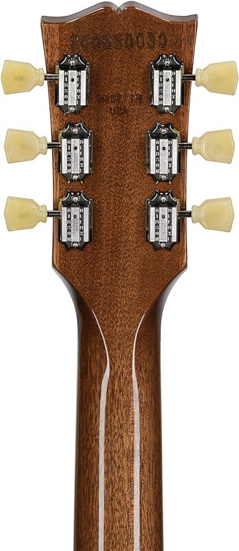 open zoom image for Gibson Exclusive Les Paul Studio Figured Electric Guitar (with Soft Case), Honey Burst, Headstock Straight Back