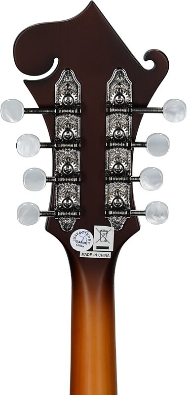 open zoom image for Epiphone F-5 Studio Mandolin (with Gig Bag), Vintage Sunburst Satin, Headstock Straight Back