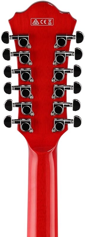 open zoom image for Ibanez Artcore AS7312 Electric Guitar, 12-String, Transparent Cherry Red, Open Box (Very Good), Headstock Straight Back