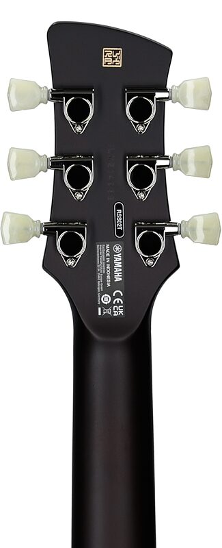 open zoom image for Yamaha Revstar Standard RSS02T Electric Guitar (with Gig Bag), Sonic Blue, Headstock Straight Back