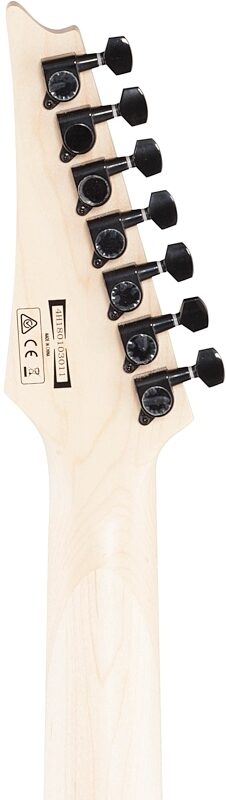 open zoom image for Ibanez GiO GRG7221M 7-String Electric Guitar, Metallic Light Blue, Headstock Straight Back