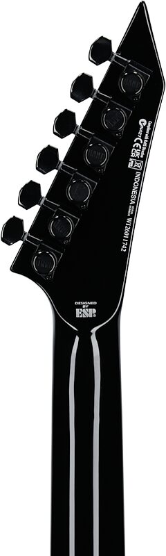 open zoom image for ESP LTD MH-400HT QM Electric Guitar, See-Thru Black Sunburst, Headstock Straight Back