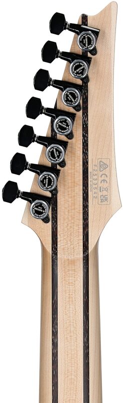 open zoom image for Ibanez RGR762AHBF Prestige Electric Guitar, 7-String (with Case), Weathered Black, Headstock Straight Back