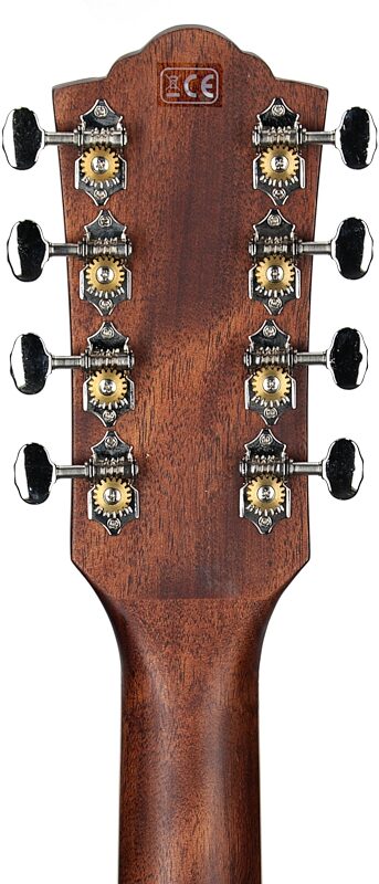 open zoom image for Guild BT-258E Deluxe 8-String Baritone Jumbo Acoustic-Electric Guitar, New, Headstock Straight Back