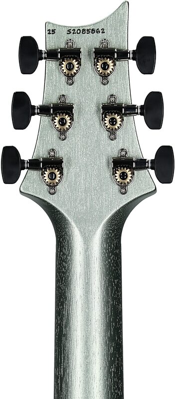 open zoom image for PRS Paul Reed Smith S2 Vela HHT Satin Electric Guitar (with Gig Bag), Mavis Mint Metallic, Headstock Straight Back