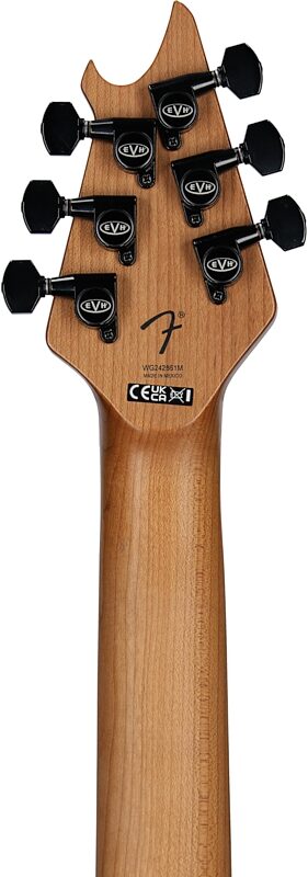 open zoom image for EVH Eddie Van Halen Limited Edition Wolfgang Special TOM Archtop Electric Guitar, Gloss Black, Headstock Straight Back