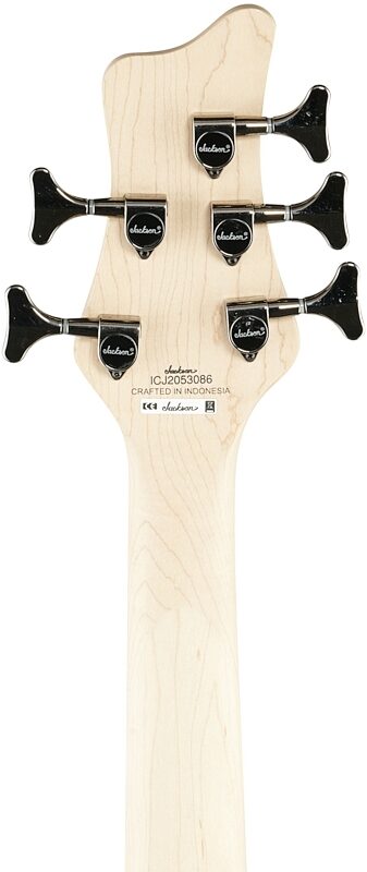 open zoom image for Jackson JS3QV Spectra Electric Bass, 5-String (with Laurel Fingerboard), Purple Phaze, Open Box (Very Good), Headstock Straight Back