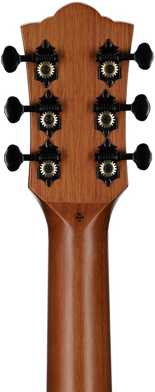 open zoom image for Guild Traveler Mini Dreadnought Mahogany Acoustic Guitar (with Gig Bag), New, Headstock Straight Back