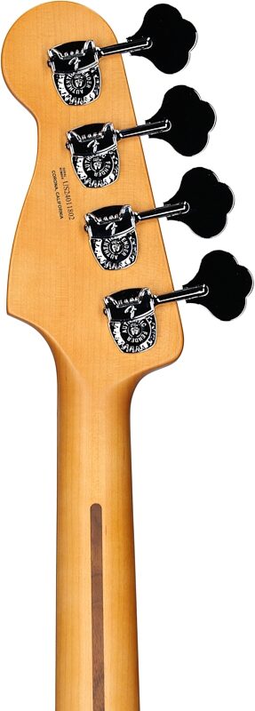 open zoom image for Fender American Ultra II Precision Electric Bass, Ebony Fingerboard (with Case), Noble Blue, Headstock Straight Back