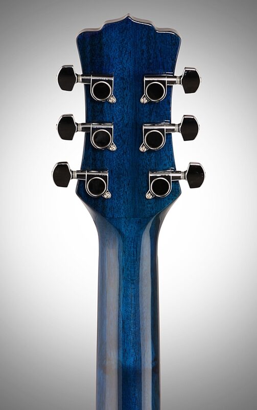 open zoom image for Luna Safari Starry Night Travel Acoustic Guitar (with Gig Bag), New, Headstock Straight Back