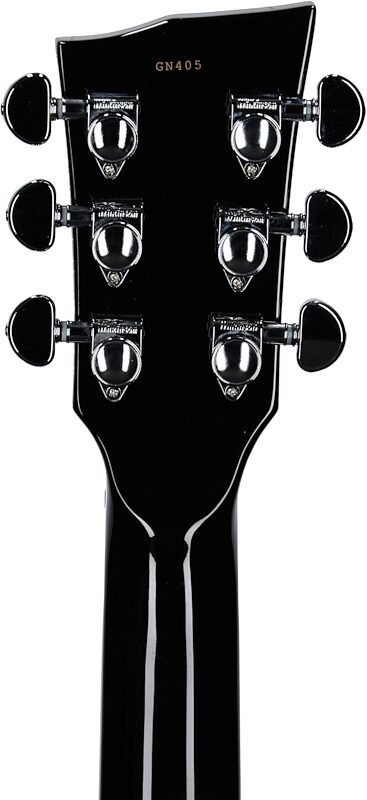 open zoom image for Dunable Gnarwhal DE Electric Guitar (with Gig Bag), Black Gloss, Headstock Straight Back