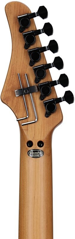 open zoom image for Kramer Volante Quilt HSFR Electric Guitar (with Gig Bag), Aqua Burst, Headstock Straight Back