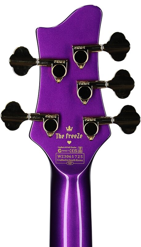 open zoom image for Schecter FreeZesicle-5 Electric Bass, 5-String, Purple, Open Box (Very Good), Headstock Straight Back
