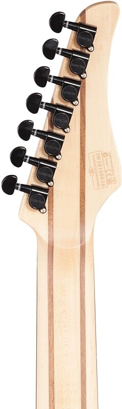 open zoom image for Schecter Reaper 7MS Electric Guitar, 7-String, Charcoal Burst, Headstock Straight Back