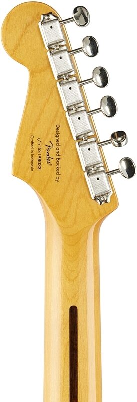 open zoom image for Squier Classic Vibe '50s Stratocaster Electric Guitar, with Maple Fingerboard, Black, Headstock Straight Back