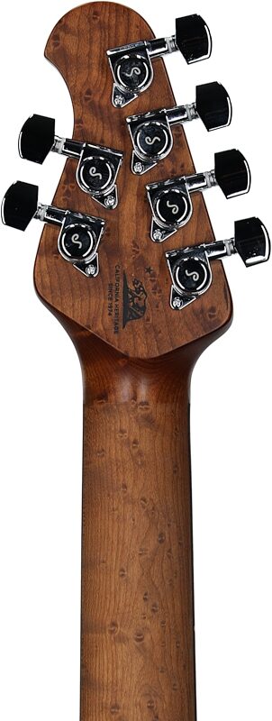 open zoom image for Ernie Ball Music Man Luke 4 HSS Electric Guitar, Butane Blue, Rosewood Fretboard, Headstock Straight Back