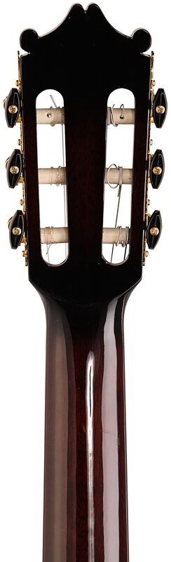 open zoom image for Ibanez GA35TCE Thinline Classical Acoustic-Electric Guitar, Dark Violin Sunburst, Headstock Straight Back